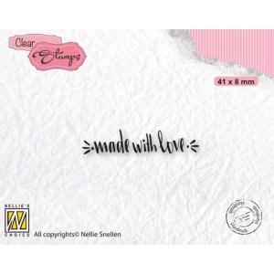 Nellie's Choice Clear Stamp - Made With Love 1 [DTCS031]