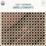 P13 Light Chipboard Embellishments - Circles Backgrounds Medium [P13-CHI-38]