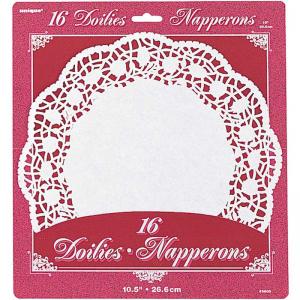 Paper Doilies - Round White 10.5" [6805]