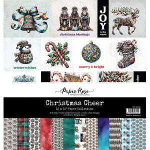 Paper Rose 12" x 12" Paper Pad - Christmas Cheer [32538]