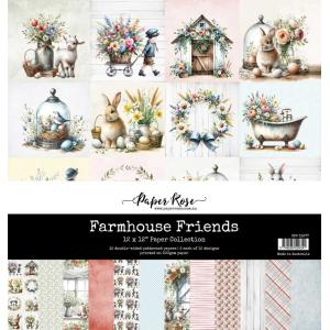 Paper Rose 12" x 12" Paper Pad - Farmhouse Friends [31977]