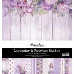 Paper Rose 12" x 12" Paper Pad - Lavender & Fairies Basics [33501]