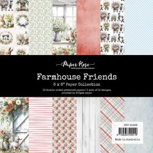 Paper Rose 6" x 6" Paper Pad - Farmhouse Friends [31998]