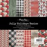 Paper Rose 6" x 6" Paper Pad - Jolly Holidays Basics [32616]