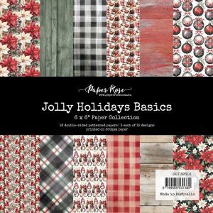 Paper Rose 6" x 6" Paper Pad - Jolly Holidays Basics [32616]