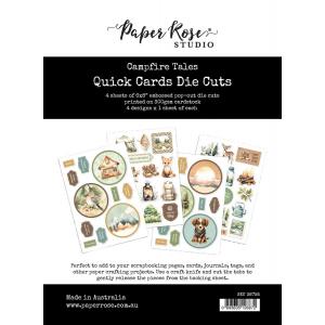 Paper Rose Campfire Tales Collection - 6" x 8" Quick Cards Die Cuts [36793]