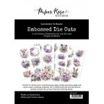 Paper Rose Embossed Die Cuts - Lavender & Roses [32187]