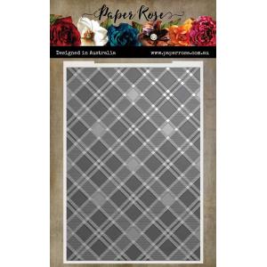 Paper Rose Embossing Folder - Ben's Plaid [32157]