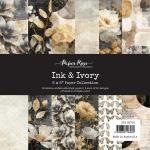 Paper Rose Ink & Ivory Collection - 6" x 6" Paper Collection [36706]