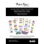 Paper Rose Spooky Summer Collection - Embossed Die Cuts - Layered Sentiments [37297] - ON SALE!