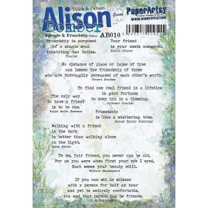 PaperArtsy Alison Bomber - Friends & Friendship [AB010]