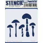 PaperArtsy / Alison Bomber Mini Stencil - PM039