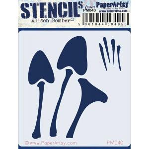 PaperArtsy / Alison Bomber Mini Stencil - PM040