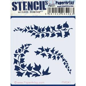 PaperArtsy / Alison Bomber Mini Stencil - PM041