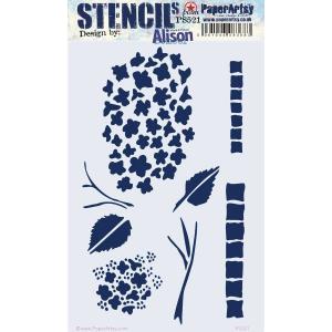 PaperArtsy / Alison Bomber Stencil - PS521