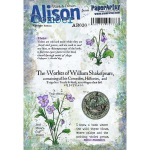 PaperArtsy Alison Bomber - Violets [AB030]