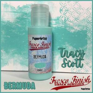 PaperArtsy Fresco Finish Paint - Bermuda [FF224] - Opaque