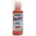 PaperArtsy Fresco Finish Paint - Coral [FF122] - Translucent