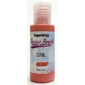 PaperArtsy Fresco Finish Paint - Coral [FF122] - Translucent