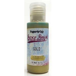 PaperArtsy Fresco Finish Paint - Gold [FF20] - Metallic
