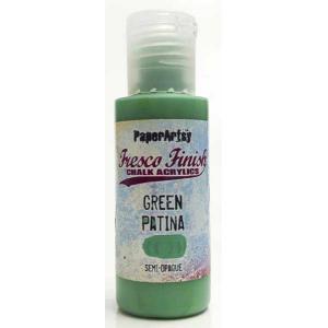 PaperArtsy Fresco Finish Paint - Green Patina [FF126] - Semi-Opaque