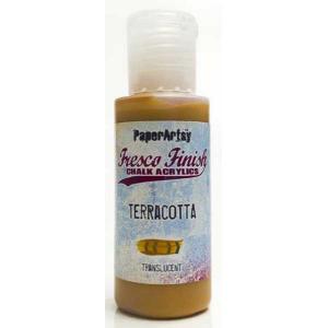 PaperArtsy Fresco Finish Paint - Terracotta [FF125] - Translucent