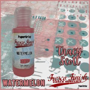 PaperArtsy Fresco Finish Paint - Watermelon [FF236] - Semi-Opaque