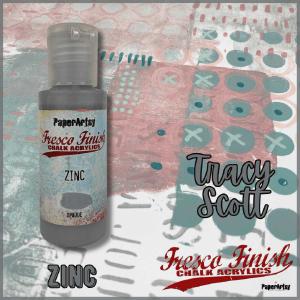 PaperArtsy Fresco Finish Paint - Zinc [FF235] - Opaque