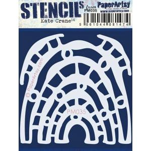 PaperArtsy / Kate Crane Mini Stencil - PM035