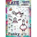 PaperArtsy Kate Crane Stamp Set - KC023