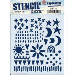 PaperArtsy / Kate Crane Stencil - PS465
