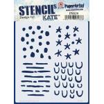 PaperArtsy / Kate Crane Stencil - PS530