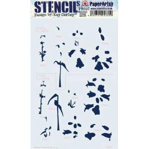 PaperArtsy / Kay Carley Stencil - PS237