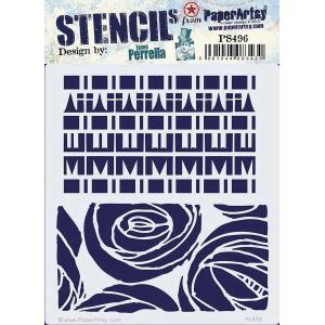 PaperArtsy / Lynne Perrella Stencil - PS496