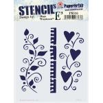 PaperArtsy / Mags Woodcock Stencil - PS516