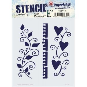 PaperArtsy / Mags Woodcock Stencil - PS516