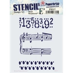 PaperArtsy / Mags Woodcock Stencil - PS517