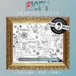 PaperArtsy Printed Tissue - JOFY Christmas [PT09]
