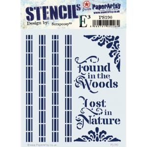 PaperArtsy / Scrapcosy Stencil - PS190