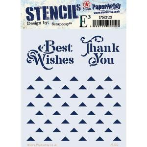 PaperArtsy / Scrapcosy Stencil - PS222
