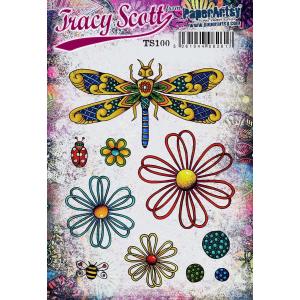 PaperArtsy Tracy Scott Stamp Set - TS100