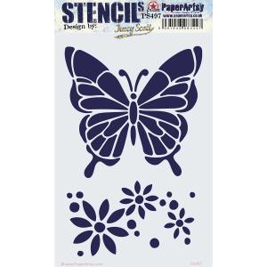 PaperArtsy / Tracy Scott Stencil - PS497