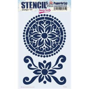 PaperArtsy / Tracy Scott Stencil - PS535