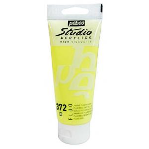 Pebeo Studio Acrylic Paint - Fluorescent Yellow [372]