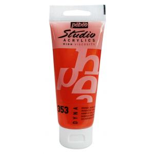 Pebeo Studio Acrylic Paint - Iridescent Orange Yellow [353]