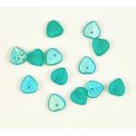 9mm Pendant Leaf Beads - Matte Zircon AB