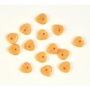 9mm Pendant Leaf Beads - Moonstone Beige
