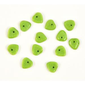 9mm Pendant Leaf Beads - Moonstone Green