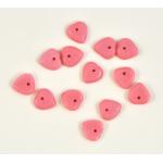 9mm Pendant Leaf Beads - Moonstone Pink