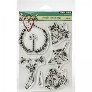 Penny Black Clear Stamp Set - Trendy Trimmings [30-628]